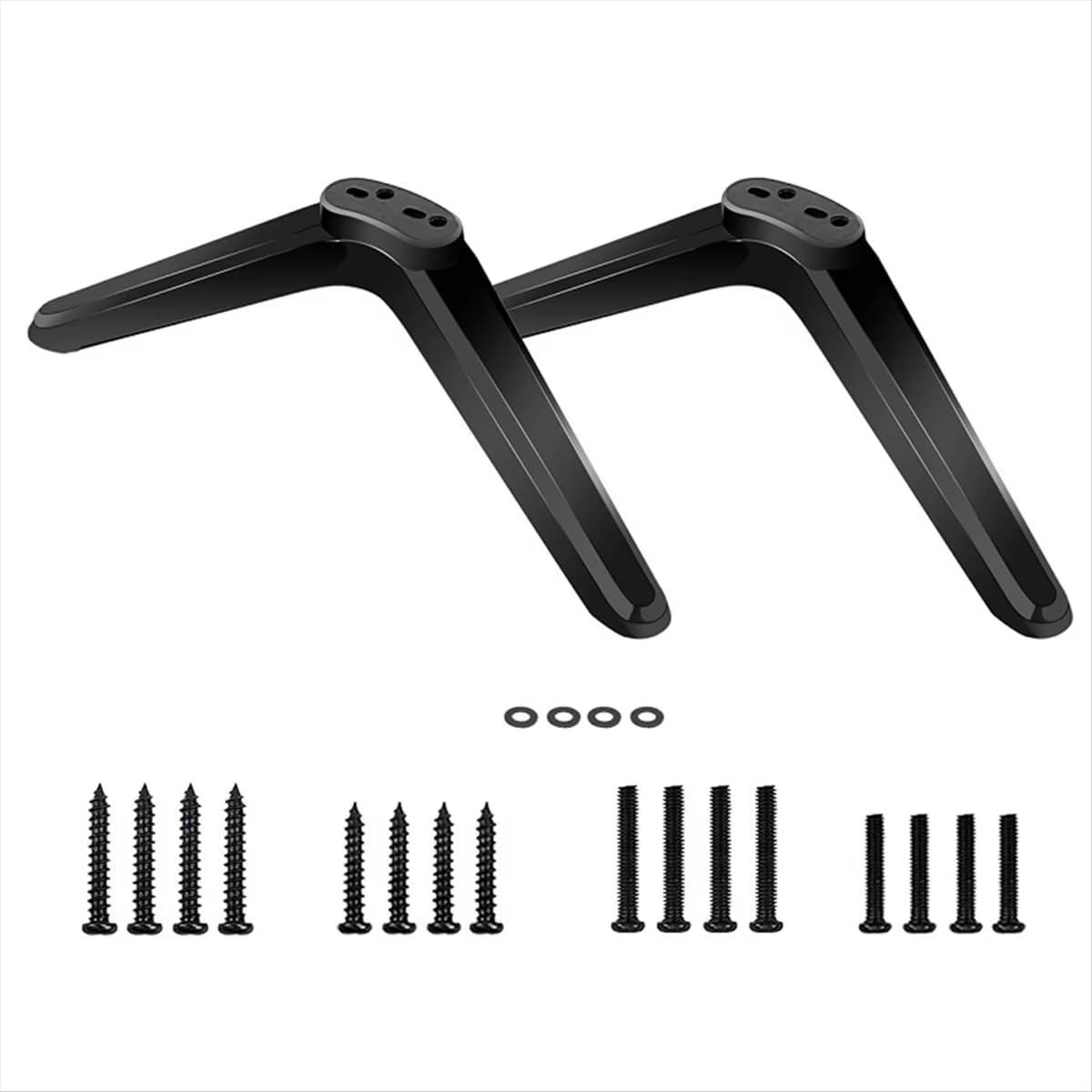YCQYM Pies de Pedestal de Base de Soporte de TV Ajustable para TCL - Soporte de TV Resistente de 2 Piezas para Sala de Estar, Dormitorio, Oficina - Fácil configuración con Todo el Hardware Incluido