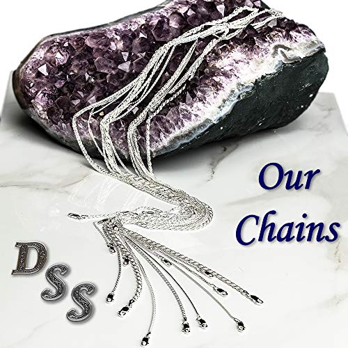 925 Sterling Silver 1.8Mm Figaro Chain - Italian Necklace For Women - Lobster Claw Clasp 18 Inch #TOP4