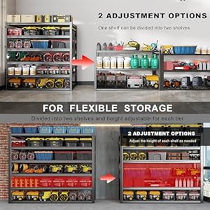 65wgarageshelvingheavyduty6tiergarageshelvesadjustablestorageshelvingunitcommercialmetalshelfrackforwarehousepantryschoolshop  Urban Country Home Decor 65 w garage shelving heavy duty 6 tier garage shelves adjustable storage shelving unit commercial metal shelf rack for warehouse pantry school shop  urban country home decor