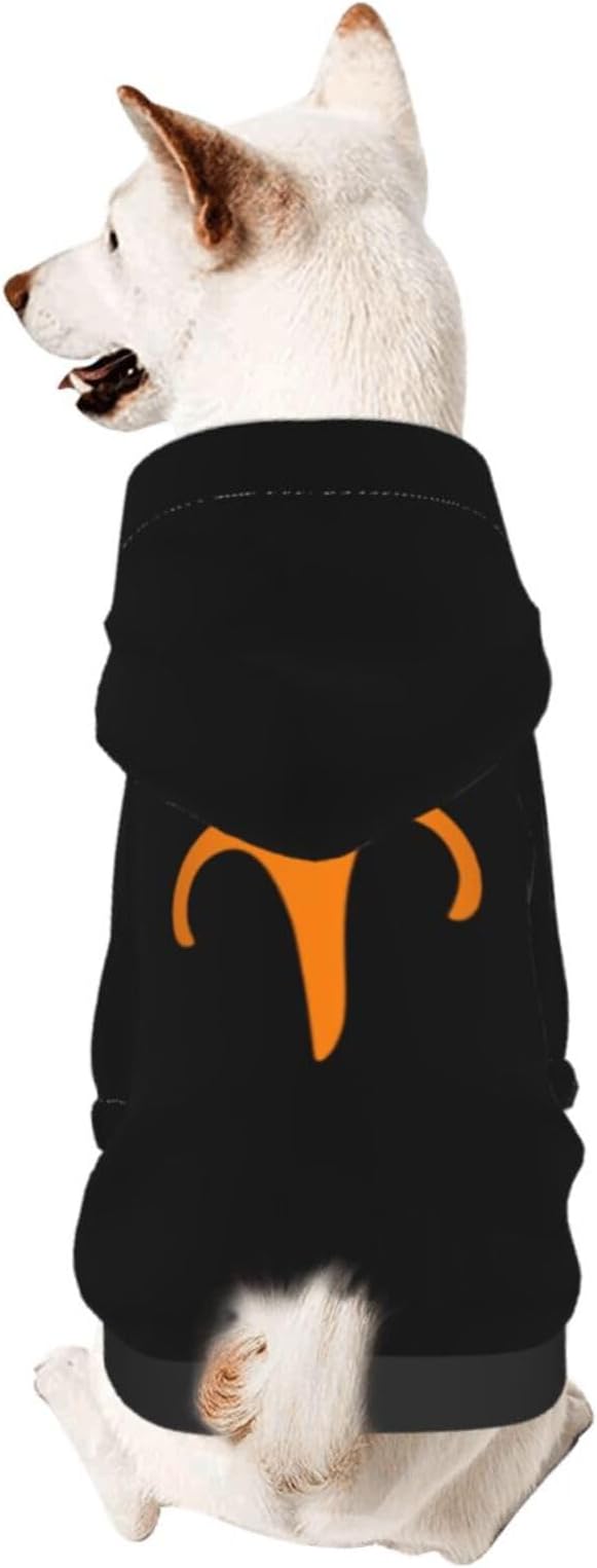 Zodiac Sign Aries Symbol Dog Sweater Winter Warm Soft Pet Dogs Hoodie Sweatshirts Dog Clothes Large