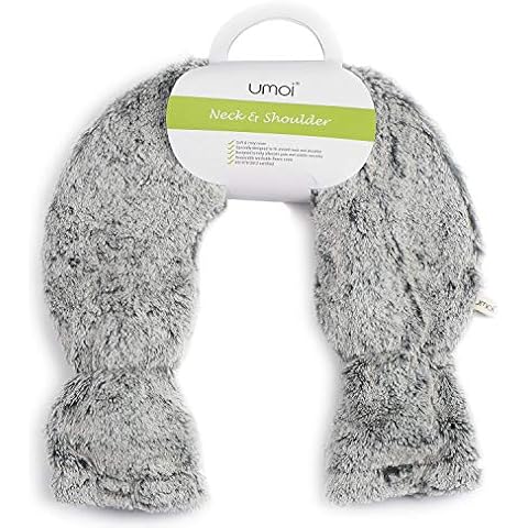Bolsa de agua caliente para cuello con cubierta de vellón suave y forro extra de UMOI Cover