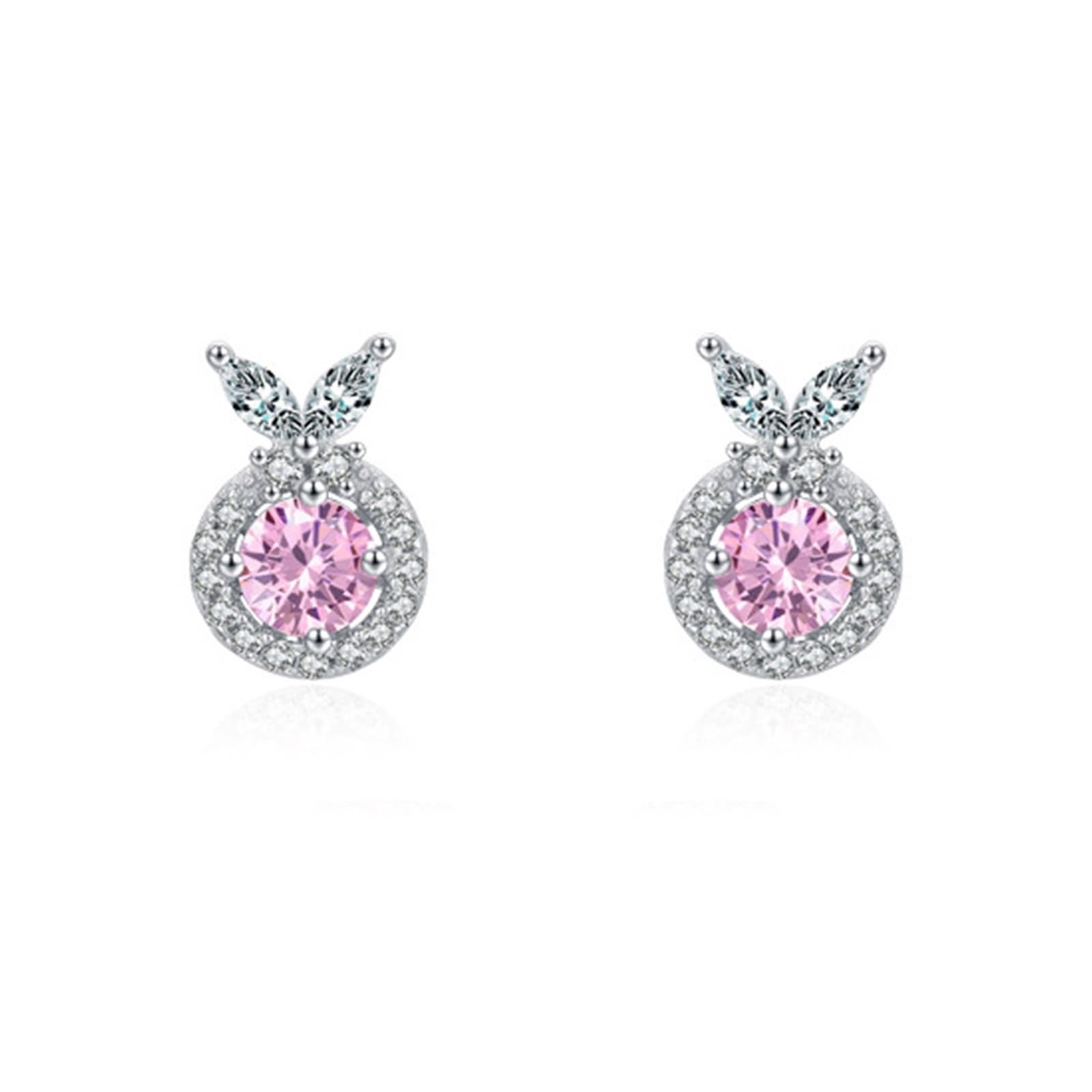 Kolczyki 9K/14K/18K białe złoto, prawdziwe złoto, eleganckie, filigranowe, małe białe złoto, Au 375/585/750