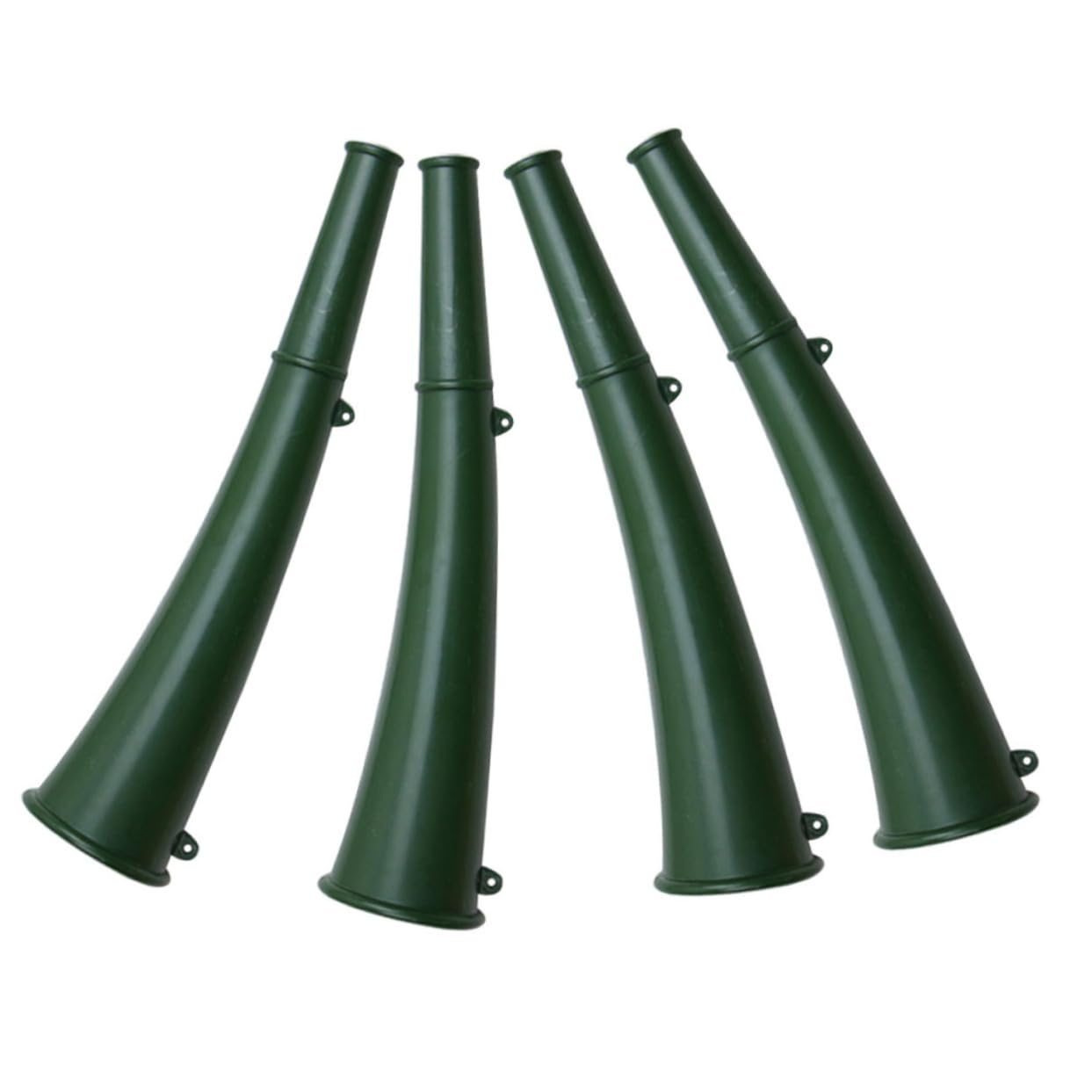HANABASS Portable Outdoor Signal Horns for Hiking Camping Boating 4pc Set Metal Plastic Signal Horns
