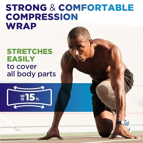 image for Mighty-X High-Performance Elastic Bandage Wrap - 6 Pack (2x2in, 2x3in,