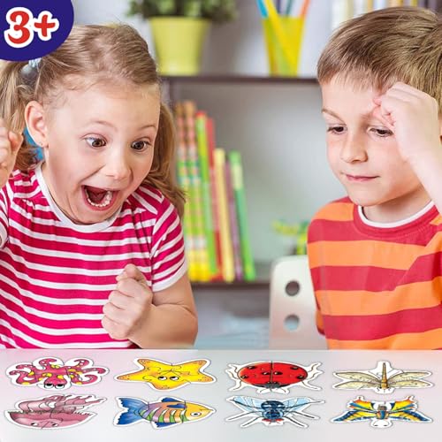 Image of Creative's Jigsaw Puzzles for Kids Age 3+ | 13-in-1 Early Learning Puzzle Value Pack | Animals, Transport, Birds, Fruits & Flowers Themes | Educational Preschool Puzzle Set