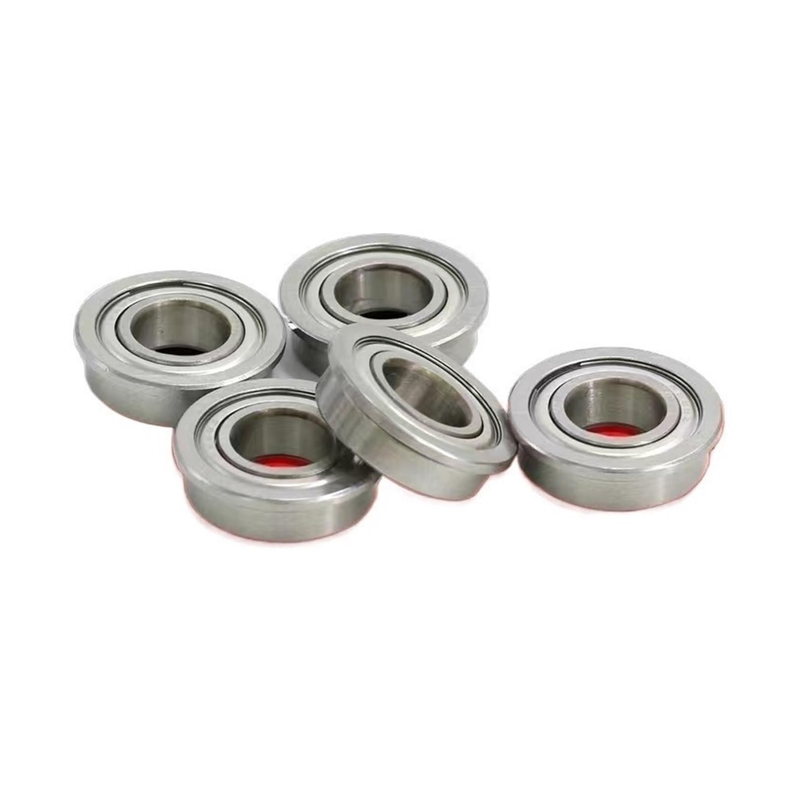 DINGGUANGHE 5PCS P5 Flange Bearings F682/F683/F684/F685/F686/F687/F688/F689ZZ High Speed Flanged Ball Bearing (Size : F683ZZ P5 3x7x3mm)