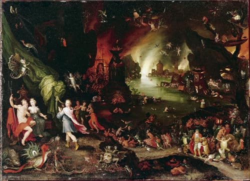 Tableau Toile Orphée aux Enfers par Jan Brueghel l'Ancien 60x90cm