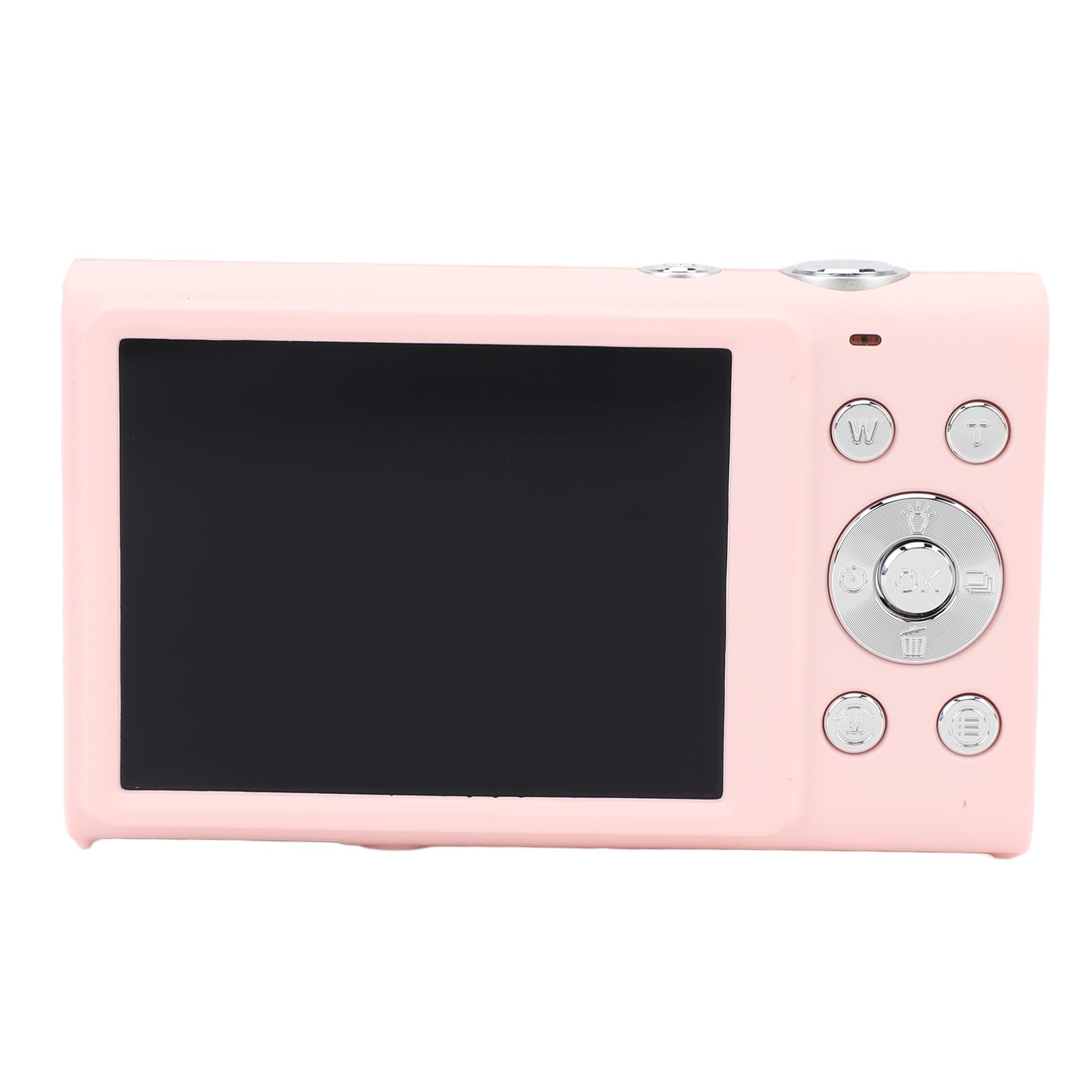 Cámara digital compacta de 2.7 K, 48 MP, función automática, zoom de 16x, pantalla de 2.8 pulgadas para entusiastas de los viajes, vloggers y principiantes (Roseate)