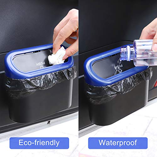 Image of Accmor Car Trash Can with Lid, Vehicle Trash Bin Car Dustbin Garbage Organizer Holder, 2 Pack Portable Hanging Mini Wastebasket Bin Trash Container for Auto Cars, Home, Office