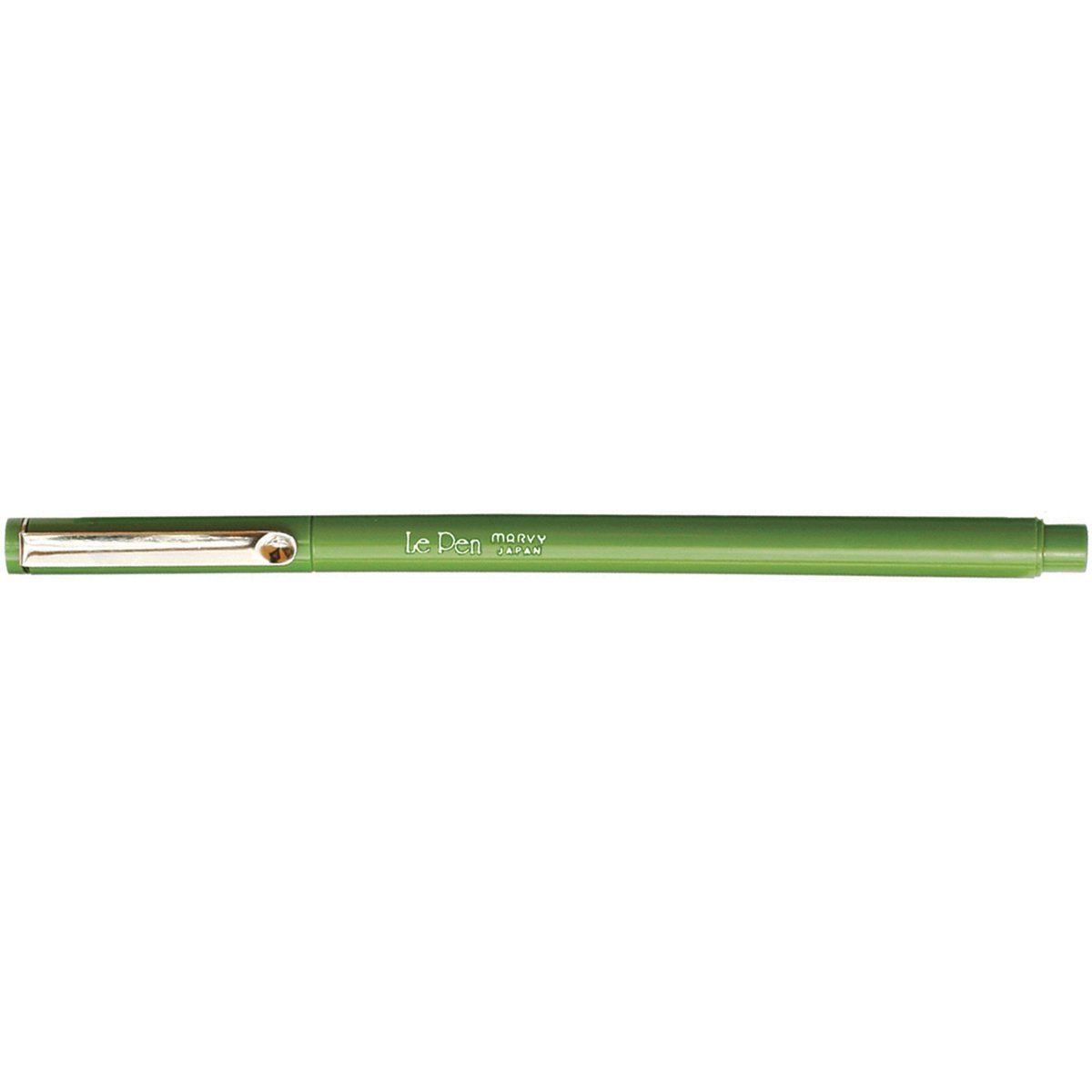 Wholesale CASE of 25 - Uchida LePen Micro Fine Plastic Point Pens-LePen Marker, Micro Fine Plastic Point, Olive Green