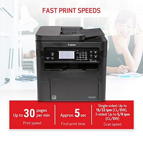 Image of Canon imageCLASS MF269dw II - Monochrome, Duplex Wireless Laser Printer, All-in-One with Scanner, Copier, Fax, Auto Document Feeder, Mobile Ready, 30 PPM, Black