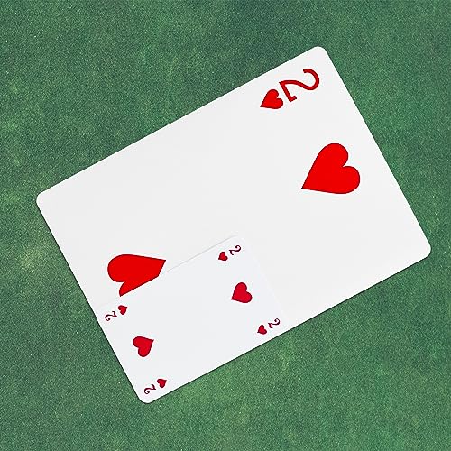 Relaxdays Jumbo Spielkarten, 2 Kartendecks à 54 Karten, wasserfester Kunststoff, 18 x 13 cm, Riesenspielkarten, bunt – Bild 4