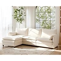 Flexispot 3-Seater L-Shaped SF6 Modular Sectional Sofa (White) only 4.99: eDeal Info