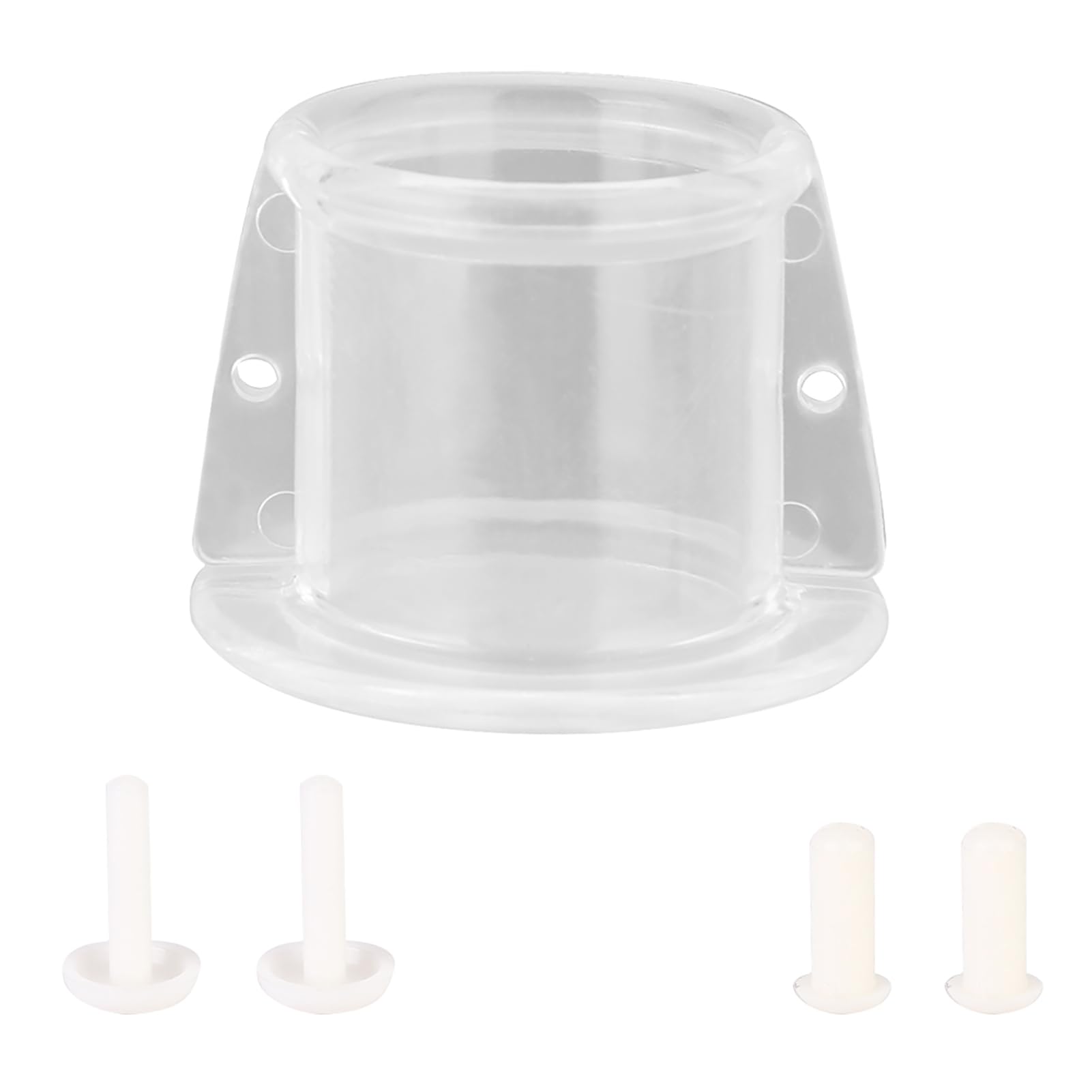 Gavigain Adjustable Parrot Neck Collar, Sturdy Acrylic, Wound Protection, Feather Plucking Prevention, for Pet Birds Post Surgery and Injury Recovery (S Outer Diameter 4.8 Inner Diameter 3.3)