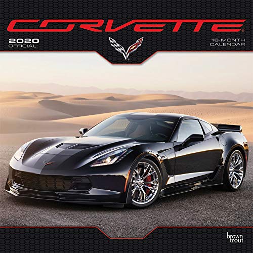 Corvette 2020 12 x 12 Inch Monthly Square Wall Calendar, Chevrolet Motor Muscle Car