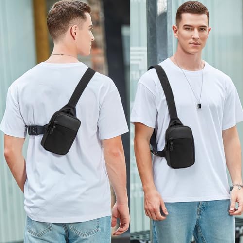 Image of Mini Sling Bag for Men Crossbody,Small Chest Bag Casual Trendy Waterproof Lightweight Phone Crossover Daypack