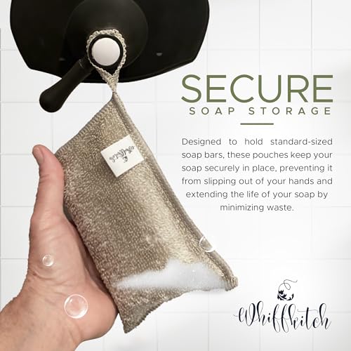 Soap-Pouch-5-Pack-Versatile-Soap-Holder-Soap-Saver-Set-Travel-Soap-Bags-Mesh-Soap-Pouch-Soap-Bar-Loofah-Shower-Soap-Holder-Planet-Friendly-Bamboo-Fiber-Soap-Bags-4x5-inches