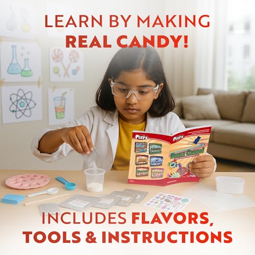 Image of Playz Edible Candy Making Kit for Kids Age 8-12 Years Old with 40+ Fun