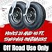 Shipping Container Wheels Bundle, 6-Lug EZY Wheels + (2) Off Road Tires + Ratchet Straps by Container Nut, Made USA, Moves 20 ft.- Shipping Container 40 ft. Size