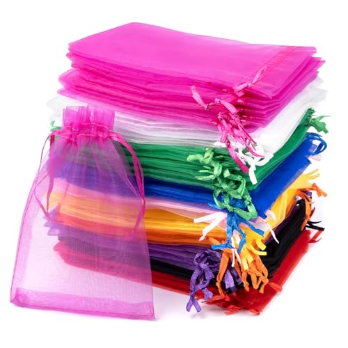 Carehabi - 100 bolsas de regalo de organza, joyas y lavanda,...