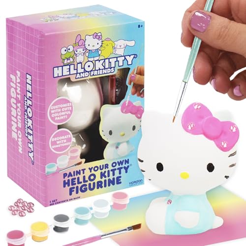 Horizon Group USA Paint Your Own Figurine Kit DIY Art Project for Kids Hello Kitty