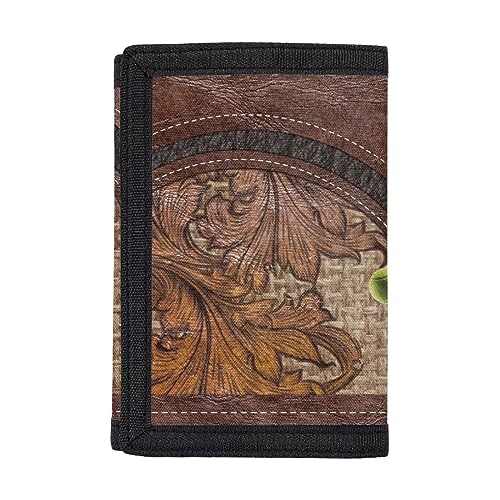 COEQINE Cute Dogs Play Ball Trifold Wallet for Women, Cute Novelty Moneybag With Coin Pocket And Id Window for Cash3