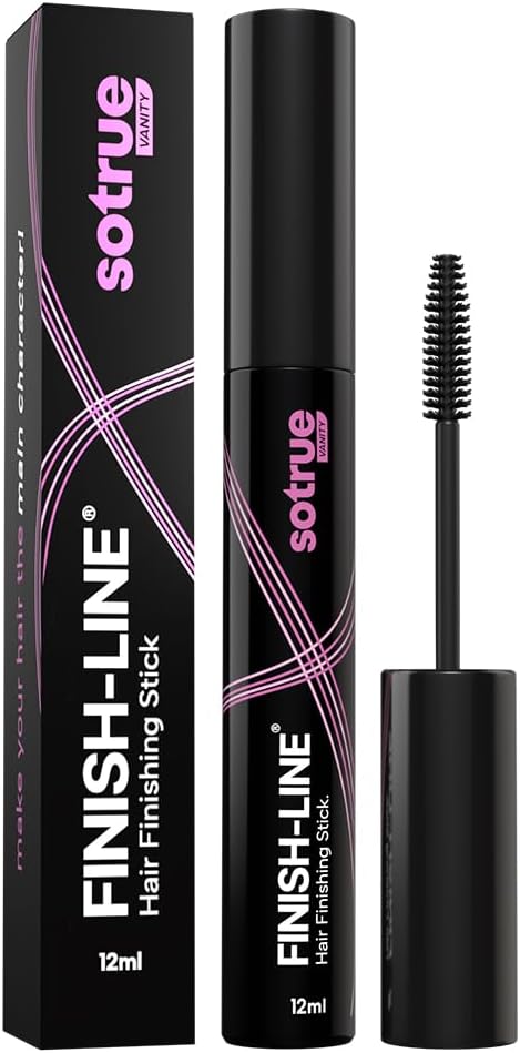 โ Sotrue Finish Line Hair Finishing Stick For Women 12ml | Anti Flyaway for Smooth, Non-Greasy, and Non-Oily Look | For all Hair Types, Black