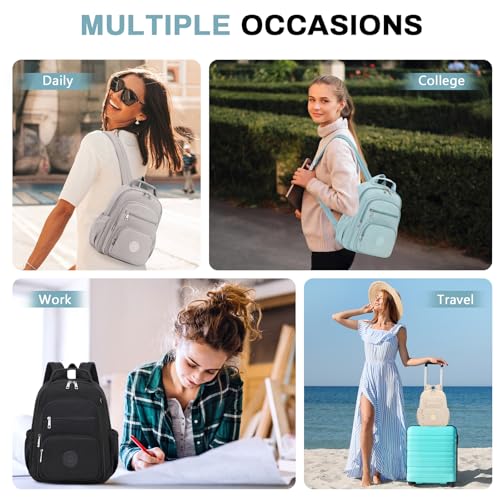 Image of Backpack Purse for Women, Lightweight Mini Backpack Purse Small Bookbag with Mini Wallet and Luggage Strap,Green