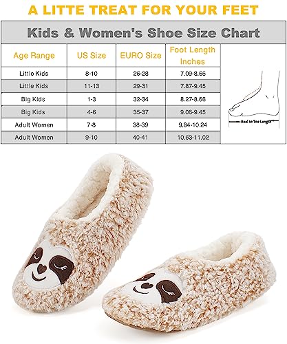 Cosyone1997 Cute Slippers For Women Adults Kids Girls Boys Teens, Fuzzy Bedroom Shoes Indoor, Soft Cozy Fluffy House Sock, Unique Funny Christmas Gifts For Mom Animal Lovers thumb #4