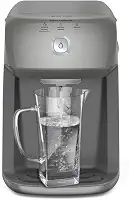 Purificador de Água Quente 800ml Gelada 2,4L Fria e Natural Motor Compressor controle de temperatura reservatorio de 3,3L total Alerta troca de Filtro refil 6 meses ou 3000l Cinza PH41X 220V