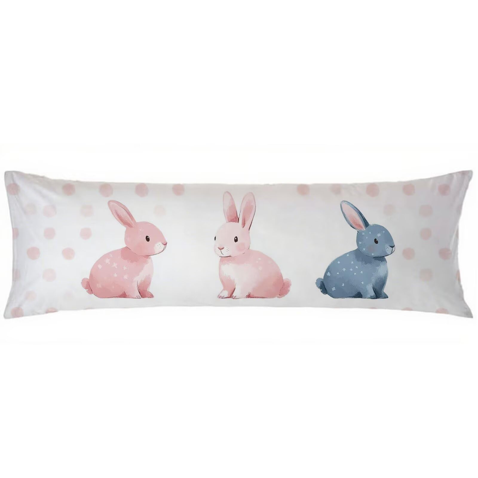 Seitenschläferkissen Rosa Seitenschläferkissen Bezug 60x180cm, Tier Pillow Case Samt Langes Schwangerschaftskissen Unsichtbarem Reißverschluss Leicht zu Reinigen Verbessern Sie Schlafqualität C0C277