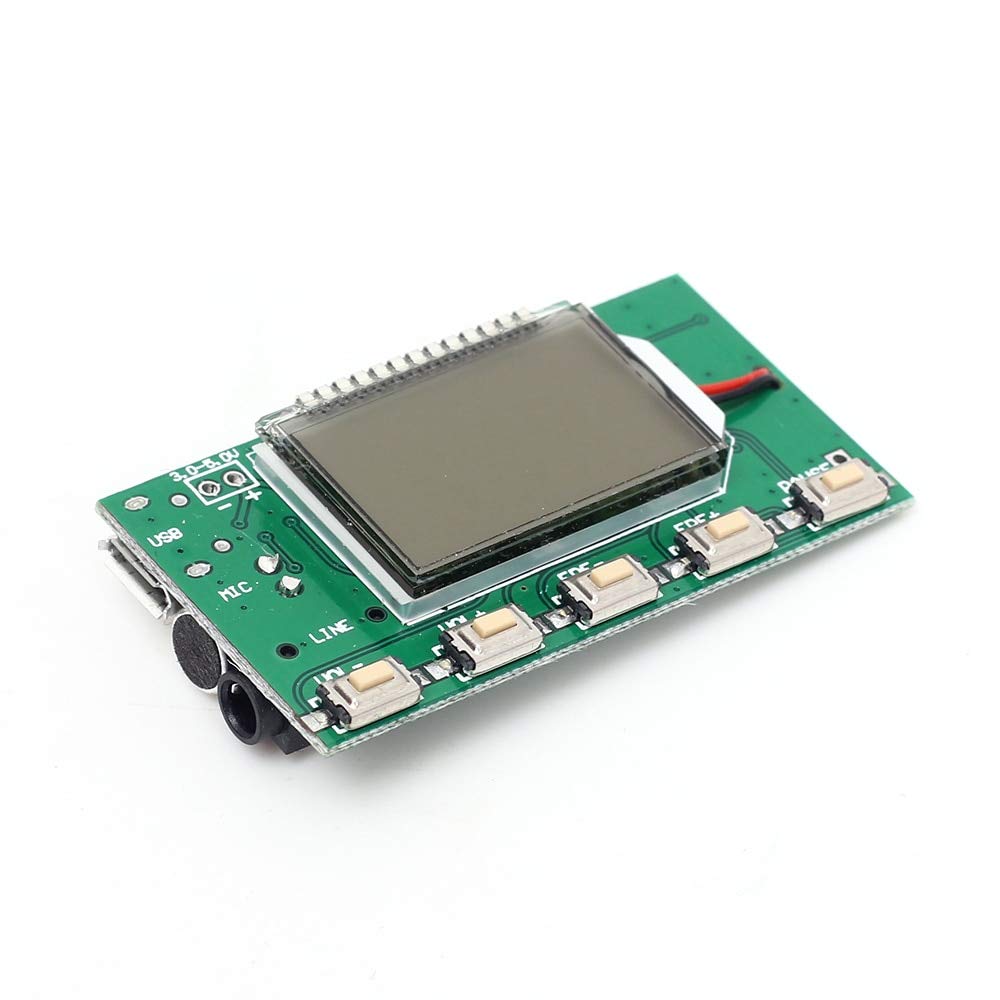 Transmetteurs FM Module Émetteur FM Carte de Microphone Sans Fil Numérique Stéréo PLL 87-108MHz Avec Écran LCD