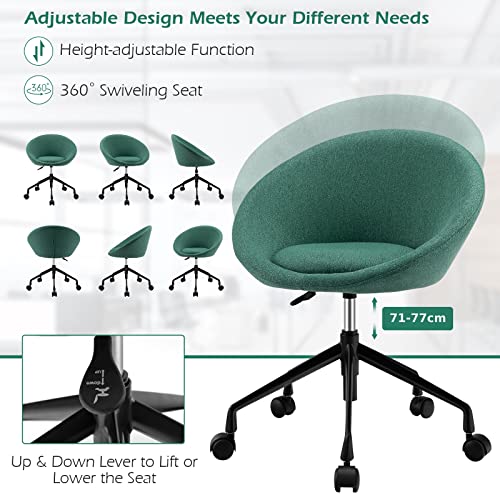 Chaise de bureau d'ordinateur ergonomique à roulettes réglable - 6