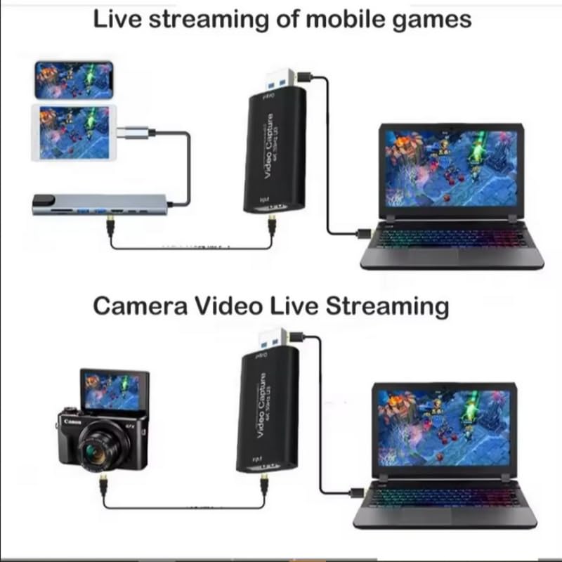 4K Video Capture Card MS2130 True USB 3.0 Game Recording Box 1080p 60fps Live Streaming