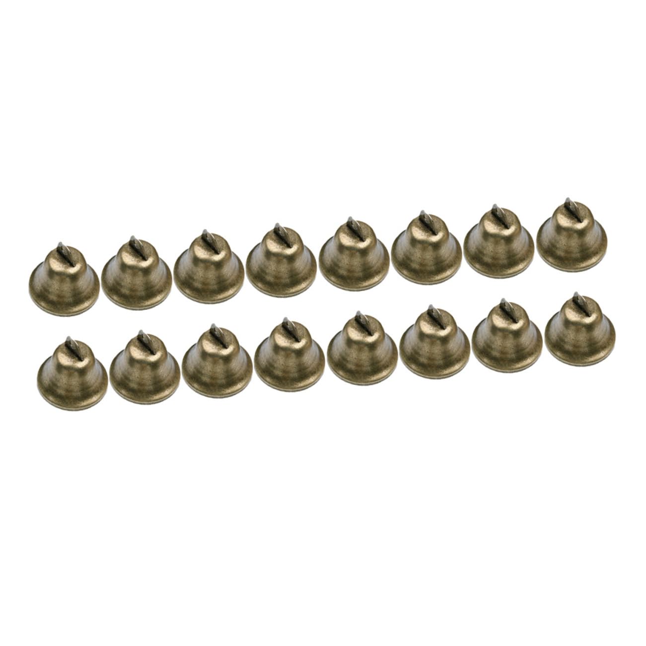 ERINGOGO 16Pcs Bronze Jingle Bells for Crafts Pet Collars and Holiday Decorations Durable Material for Cheerful Sound and Festive Atmosphere