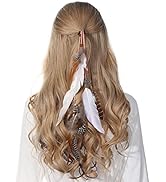 Hippie Feather Hair Extension Hair Clip Bohemian Feather Headband Hair Ties for Women Festival He...