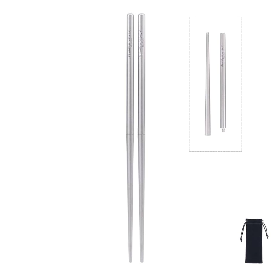 Amazon.co.jp: Boundless Voyage チタン箸 折り畳み箸 分割箸 角