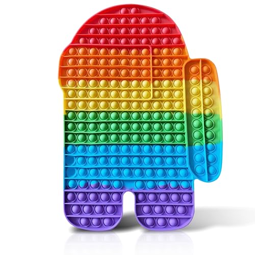 Large Among Us Fidget Toy Antistress Sensory Bubble Toy Jumbo Big...