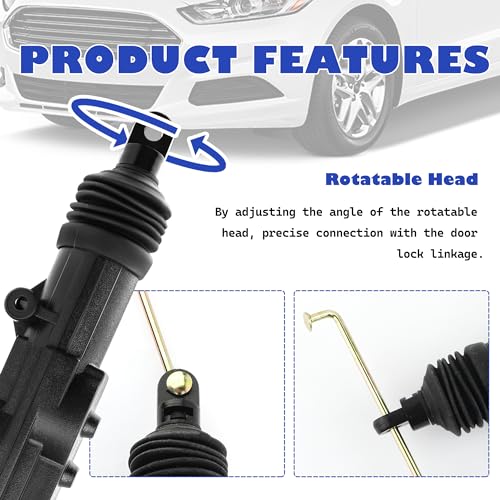 Stacool STACOOL-MEN SUO JIAN-1301 2Pcs Motorized Door Lock Actuator With Tool Set,2 Wire 12V Door Actuator Of Car Unlock Kit,Universal Car Accessories Power Door Lock Actuator Fits Most Vehicles Door thumb #3