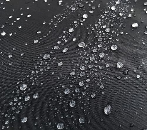 QUICK STAR Paravent 3 Teilig 170 x 165 cm Stoff Raumteiler Trennwand Balkon Sichtschutz Stellwand Faltbar Schwarz