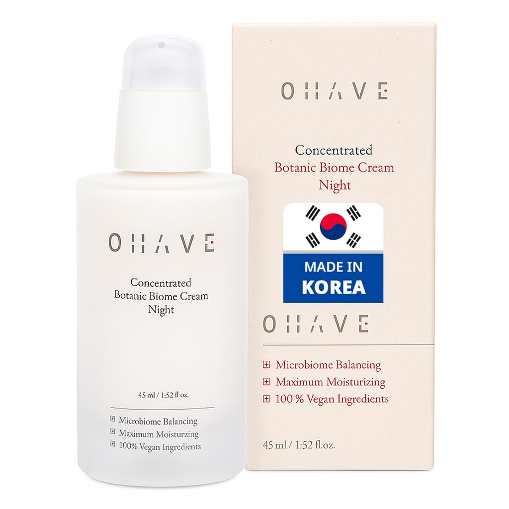 ZIOSTAND OHAVE Night Cream – Hydrating Korean Moisturizer for Instant Hydration & Overnight Skin Comfort – Gentle Face Cream for Women with Botanical