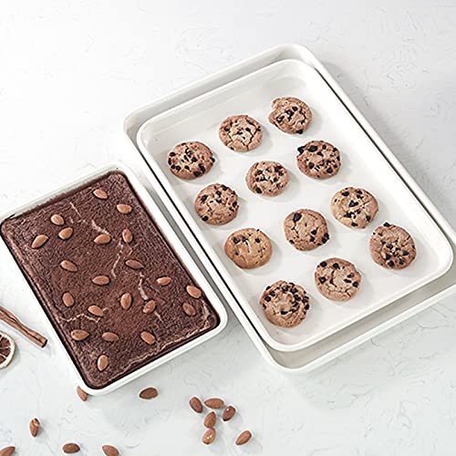 Baking-Sheets-Nonstick-Set-of-3-151395-Inch-Carbon-Steel-Cookie-Sheet-Pan-Toaster-Oven-Baking-Pans-Baking-Tray-Rimmed-Baking-Pan-Friend-gift-Pink