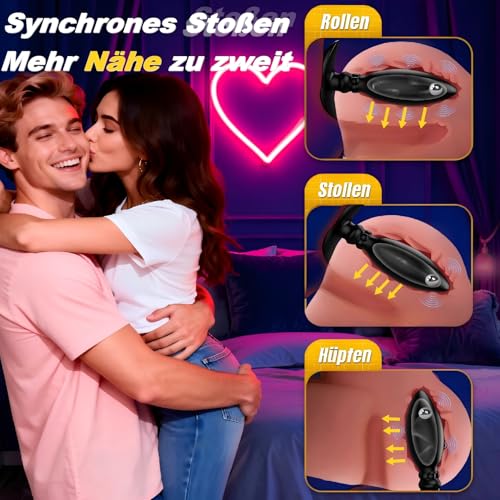 3 Stück Anal Plug Set, Analplug# für Frauen Männer mit Dynamisch Stahlkugel, Buttplug aus Platinsilikon für Lange Zeit Bequemes Tragen, Butt Plug vom Anfänger zum Profis Ø2,6cm Ø3,2cm Ø3,8cm yewuzer