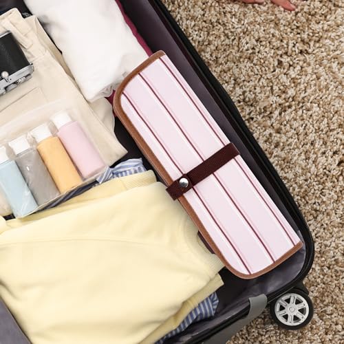 Bolso plegable para plancha de pelo portátil color rosa miniatura 6