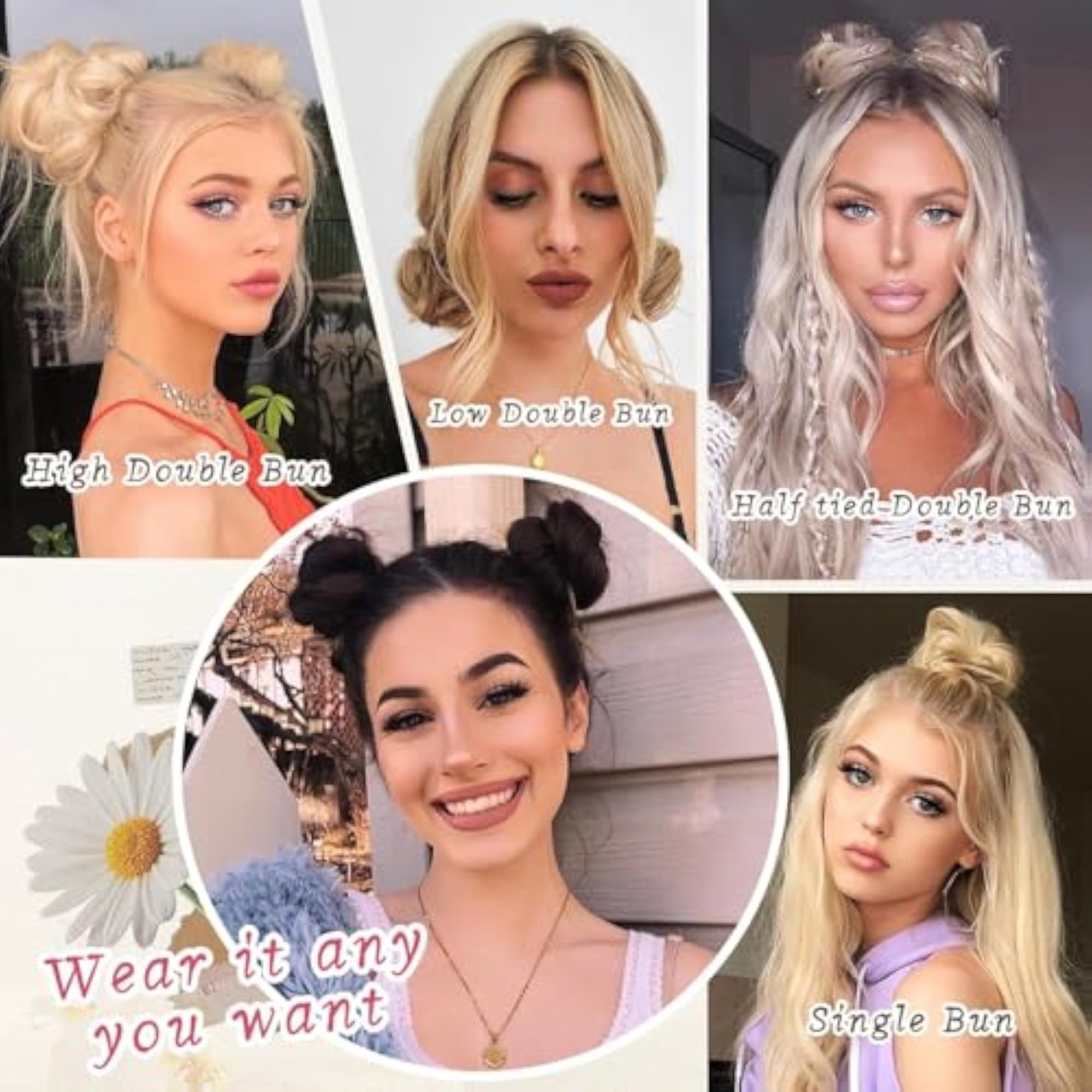 Mini Claw Clip in Bun Extension for Women