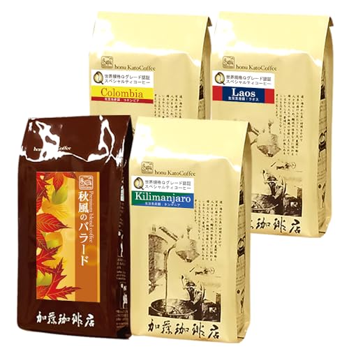 加藤珈琲店 (200gVer) 感謝 の お試し 珈琲福袋 (秋・Qコロ・Qタン・Qラオ/各200g) ＜挽き具合：豆のまま＞のサムネイル