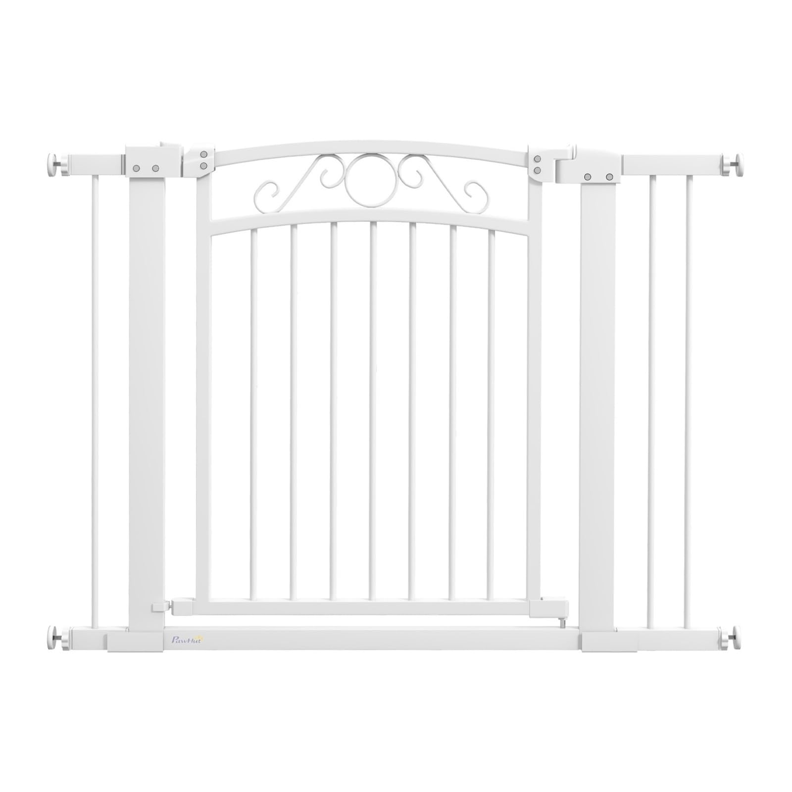 Dog Barrier With Adjustable Width 2 Extensions White Easy Installtion(White)