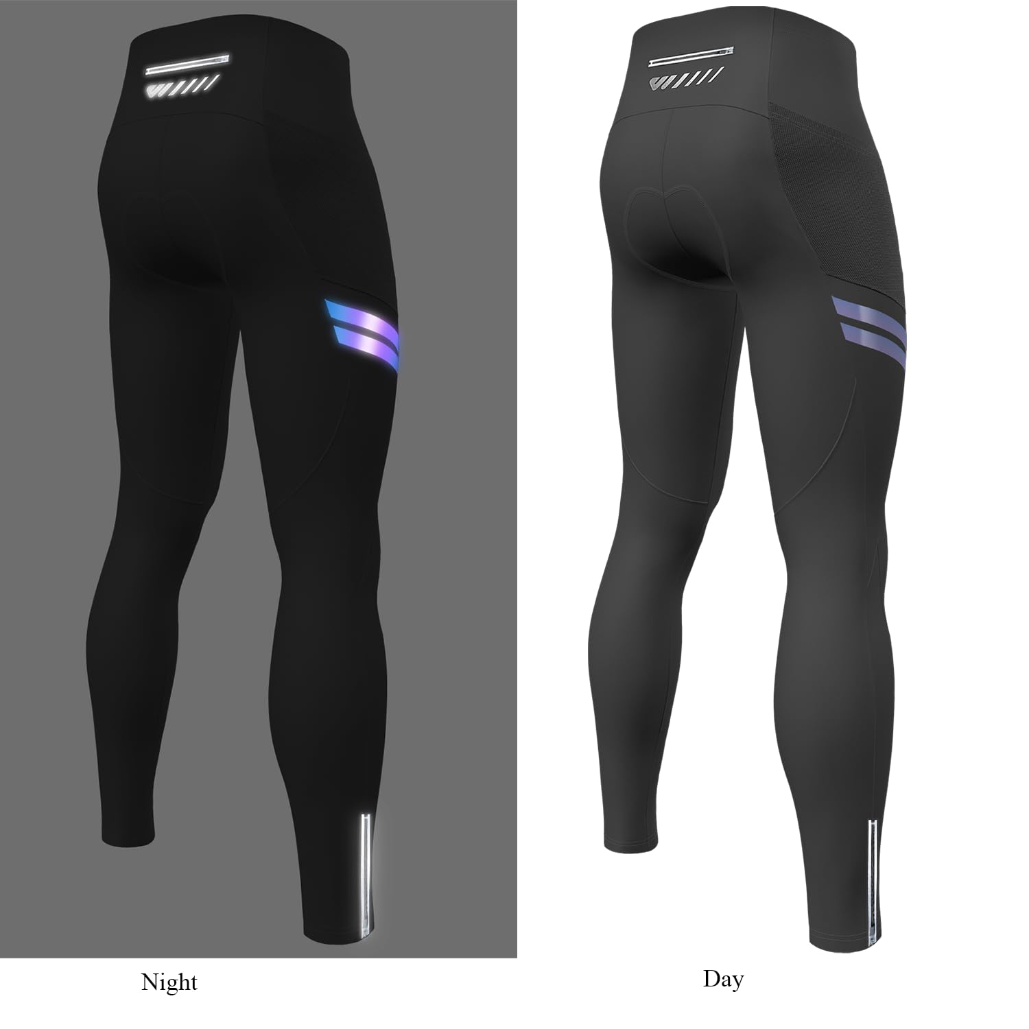 Lo.gas Fahrradhose Herren Lang Gepolstert,Radhose Radlerhose Radfahren Hosen Winddicht Warm Atmungsaktiv schnelltrocknend Lange Radsport-Hosen für Herren Mit 3 Taschen