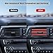 LNCHYFPL 20 Pieces Universal Car Auto Air Conditioner Vent Outlet Trim Strip, Waterproof Flexible Shiny Auto Car Vent Interior Accessories for All Air Vent Outlet (20PCS - Red)