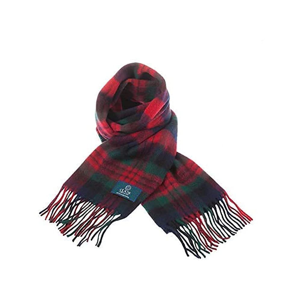 Clans Of Scotland Unisex Macduff - 100% Pure Lambswool Scottish Clan Tartan Scarf- 100% Wool - Pure Wool Tartan Scarf - In Various Tartans - Perfect For Men And Women - 12X60 Inches